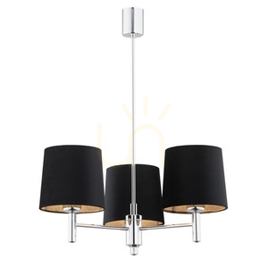 Ljuskrona ARGON BOLZANO PLUS svart krom 3-ljus E27 IP20 6108 small 0