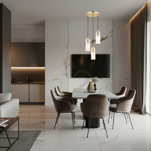 Pendant Light ARGON Burgos 3xE27 Vit Mässing IP20 1466 small 2