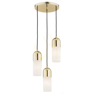 Pendant Light ARGON Burgos 3xE27 Vit Mässing IP20 1466 small 0