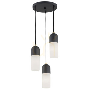 Taklampa Argon Burgos 3xE27 vit opal glas svart mässing 1467 small 0