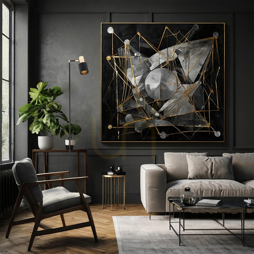 Kontrollera Golvlampa ARGON Doria 4259, svart med mässingspläterade detaljer, E27