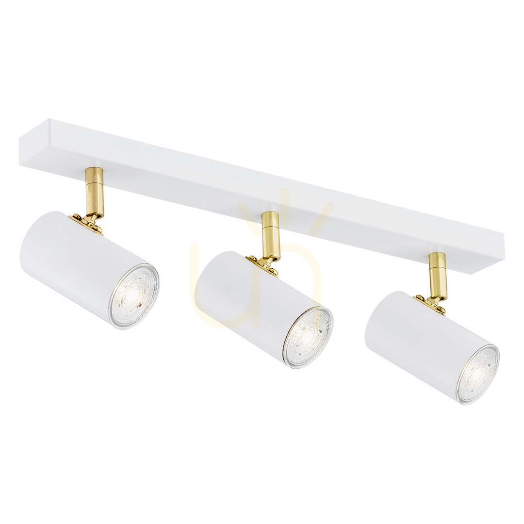 Kontrollera Plafond Argon Lagos Vit Matt Mässing 3xGU10 1475 Plafond Argon Lagos Vit Matt Mässing 3xGU10 1475