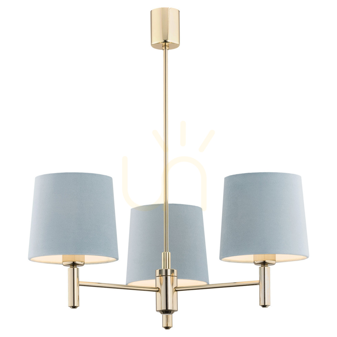 Kontrollera Pendellampa ARGON PONTE 1484 blå mässing 3xE27 IP20 Pendellampa ARGON PONTE 1484 blå mässing 3xE27 IP20