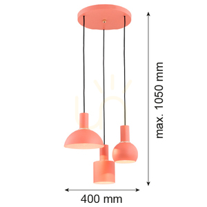 Pendant Lights ARGON SINES blå korall mässing 3xE27 IP20 1469 small 1