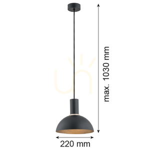 Pendellampa ARGON SINES svart mässing 4222 small 1
