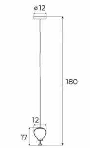 Pendant Light Max Light Palloncini P0575 White Chrome Amber Glass 2-Light small 1