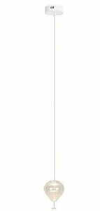 Pendant Light Max Light Palloncini P0527 White Chrome Glass 2-Light LED small 0