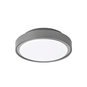 Kontrollera Mareco Luce PIN 360 plafond IP65 24 W 3000/4000 K med nödljusmodul grå 076539XM