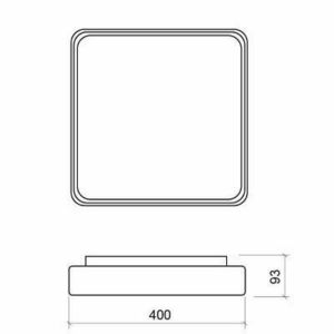 Plafond IP65 Plug400 Sensor 20W 3000/4000K Antracit small 1