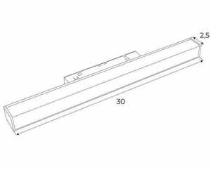 Spårljus Max Light MAX Magnetic M0001N svart 30 cm LED 9,4W 3000K small 1