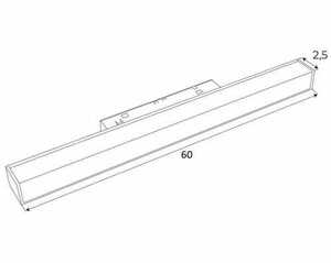 Spårljus Max Light MAX M0002Z svart 60 cm Zigbee magnetisk linjär 17W small 2