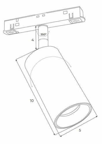 Kontrollera Spårljus Max Light MAX M0009N svart LED 9,4W 3000K