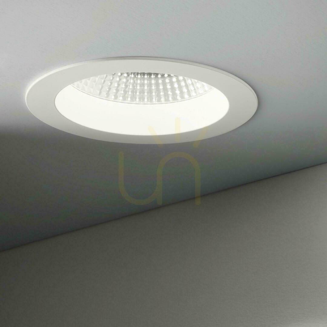 Utsikt Infälld takarmatur Ideallux BASIC vit LED 15W 3000K 193465 Infälld takarmatur Ideallux BASIC vit LED 15W 3000K 193465