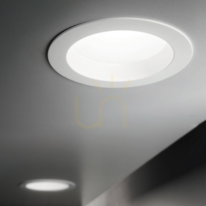 Infälld takarmatur Ideallux BASIC vit LED 20W 3000K 193533 small 2