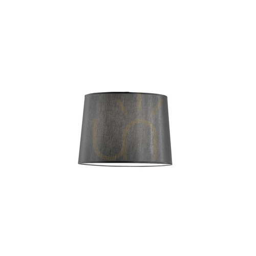 Kontrollera Lampskärm Ideallux Dorsale svart tyg Ø40 cm 046471