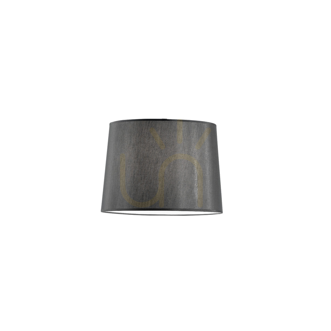 Kontrollera Lampskärm Ideallux Dorsale svart tyg Ø40 cm 046471 Lampskärm Ideallux Dorsale svart tyg Ø40 cm 046471