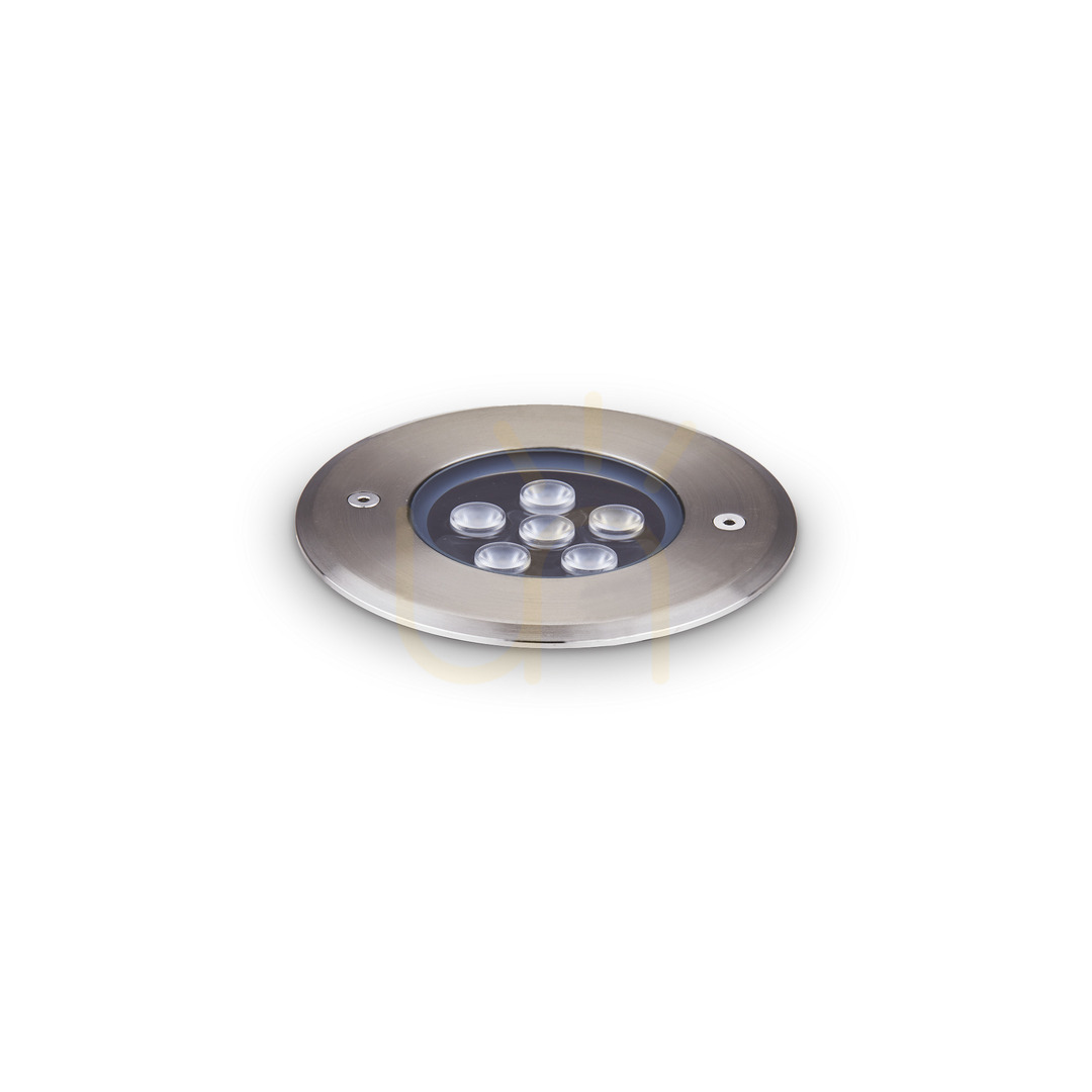 Kontrollera Infälld utomhusarmatur Ideallux FLOOR 255668 LED 6W silver Ø12 cm Infälld utomhusarmatur Ideallux FLOOR 255668 LED 6W silver Ø12 cm