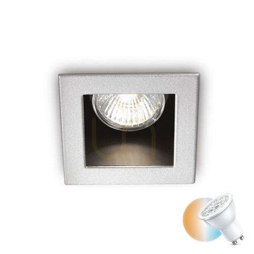 Kontrollera Inbyggd takarmatur Ideallux FUNKY 083223 aluminium GU10 Ø9 cm