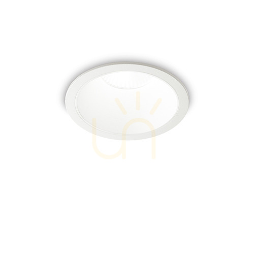 Kontrollera Infälld takarmatur Ideallux GAME 313191 rund vit 11W 3000K IP65