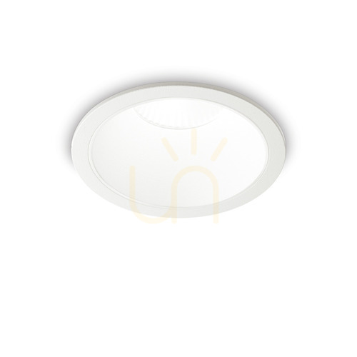 Kontrollera Infälld takarmatur Ideallux GAME 273174 rund vit LED 20W 3000K
