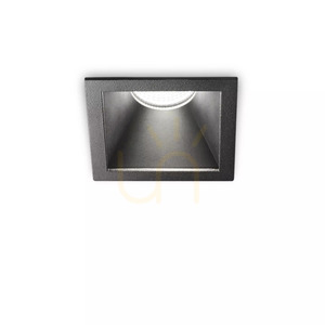 Infälld takarmatur Ideallux GAME 192352 svart LED 11W 3000K rund small 2