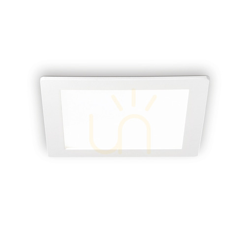 Kontrollera Infälld takarmatur Ideallux Groove vit LED 10,5W 3000K 123981