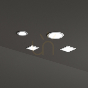 Infälld takarmatur Ideallux GROOVE vit LED 30W 4000K rund 22,7 cm 147680 small 1