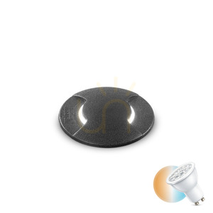 Infälld utomhusarmatur Ideallux WAY svart GU10 9 cm 120287 small 0