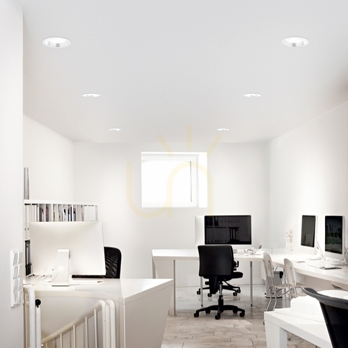 Kontrollera Infälld takarmatur Ideallux OFF vit 28W 4000K 266527