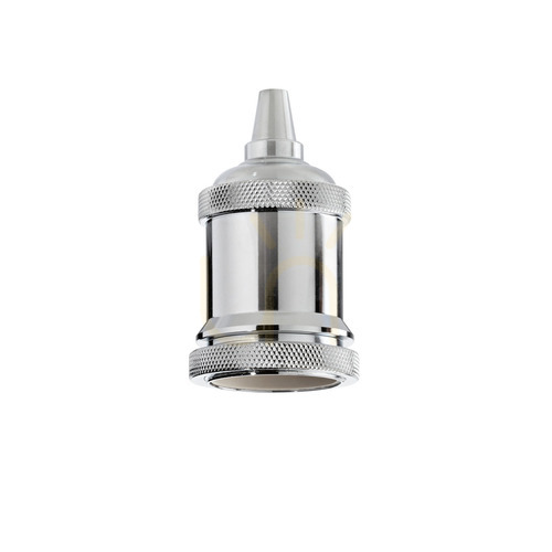 Kontrollera Lamphållare Ideallux PORTALAM E27 krom metall 249193