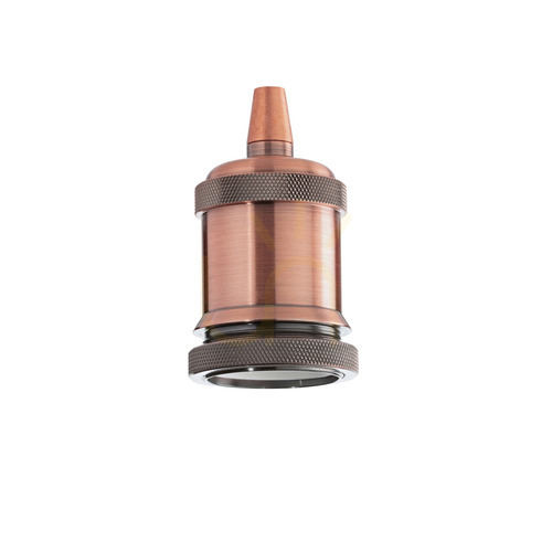 Kontrollera Lamphållare Ideallux PORTALAM E27 koppar metall 249223