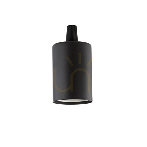 Kontrollera Lamphållare Ideallux PORTALAM E27 svart metall 242576