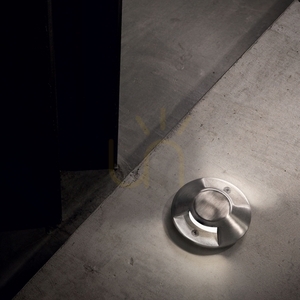 Infälld takarmatur Ideallux ROCKET 122021 silver 4000K 3W aluminium small 1