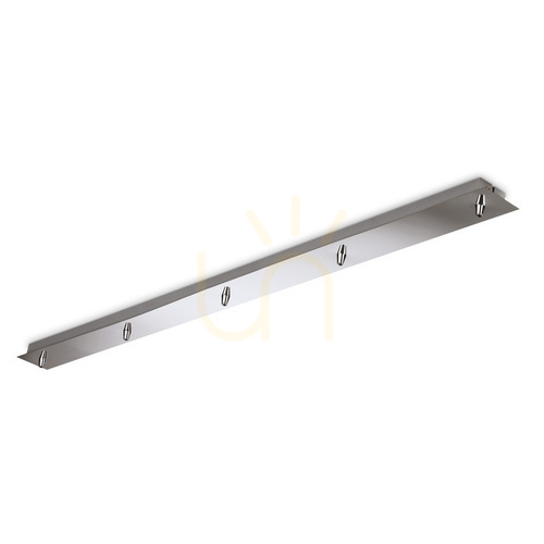 Kontrollera Takrosett Ideallux ROSONE 285696 krom metall 120 cm 5 ljus