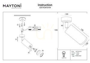 Spotlight Maytoni Focus vit aluminium GU10 C017CW-01W small 5