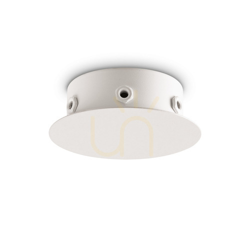 Kontrollera Takrosett Ideallux Rosone 303390 vit metall Ø12,5 cm 6 ljus