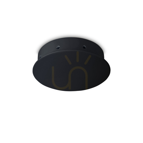 Kontrollera Takrosett Ideallux ROSONE 272467 svart metall 15 cm