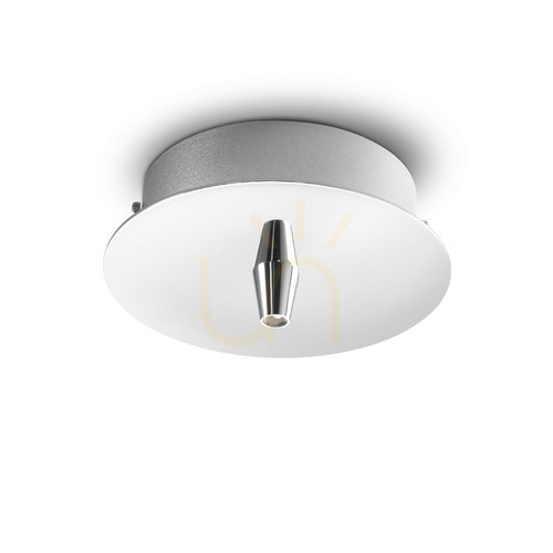 Kontrollera Takrosett Ideallux ROSONE krom metall 10 cm 122830
