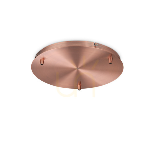 Kontrollera Takrosett Ideallux Rosone 285627 koppar metall 30 cm 3 ljus