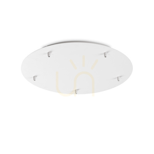 Kontrollera Takrosett Ideallux Rosone 285634 vit metall Ø46 cm