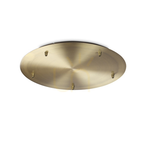 Kontrollera Takrosett Ideallux Rosone 285665 mässing metall 46 cm 5 ljus