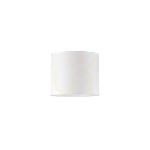 Kontrollera Lampskärm Ideal Lux SET UP 260327 cylindrisk vit tyg Ø16,5 cm H 14 cm