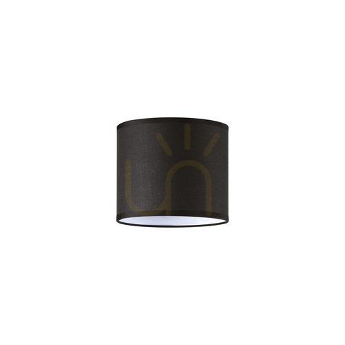 Kontrollera Lampskärm Ideallux SET UP PARALUME CILINDRO svart tyg Ø16,5 cm 269986