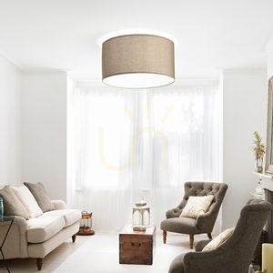 Lampskärm Ideallux SET UP cylindrisk svart tyg Ø70 cm 270029 1 Lampskärm Ideallux SET UP cylindrisk svart tyg Ø70 cm 270029 small 1