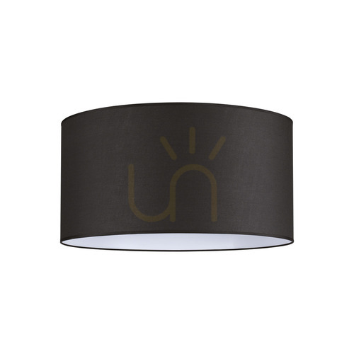 Kontrollera Lampskärm Ideallux SET UP cylindrisk svart tyg Ø70 cm 270029