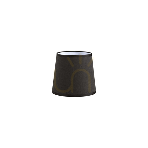 Kontrollera Lampskärm Ideallux SET UP 270036 svart tyg Ø16 cm