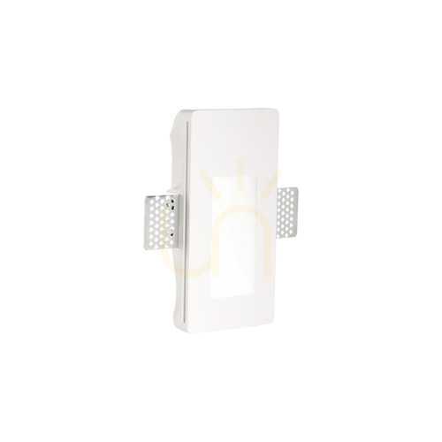 Kontrollera Infälld takarmatur Ideallux WALKY 249827 vit gips 8,1 cm