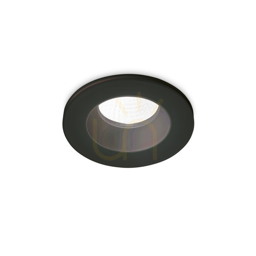 Kontrollera Infälld takarmatur Ideallux ROOM-65 svart LED 7,5W rund 252032