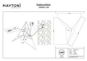 Vägglampa TRAME C808WL-L3B Maytoni small 6