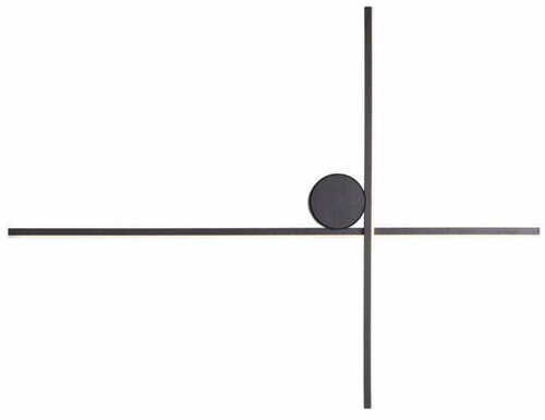 Kontrollera Vägglampa Max Light ARNE W0369 LED 10W 650lm 3000K svart IP44, två profiler 60 x 45 cm